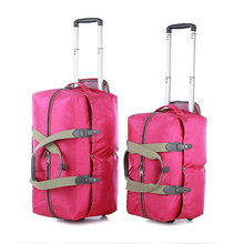 Trolley Bag Folding Travel Bags Luggage Rolling Wheels for Men and Women